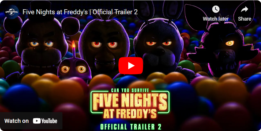 five nights at freddy's movie Compilation of Details